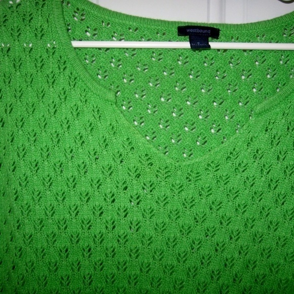 Women's Small‎ Westbound Sweater Green - Picture 6 of 7